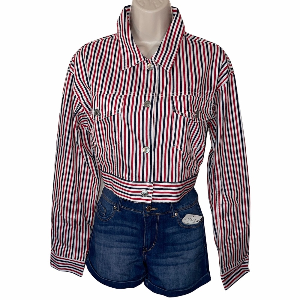 Forever 21 Red/blue/white Striped Jacket